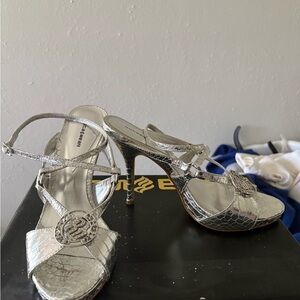 Rocawear Silver Strappy Heels